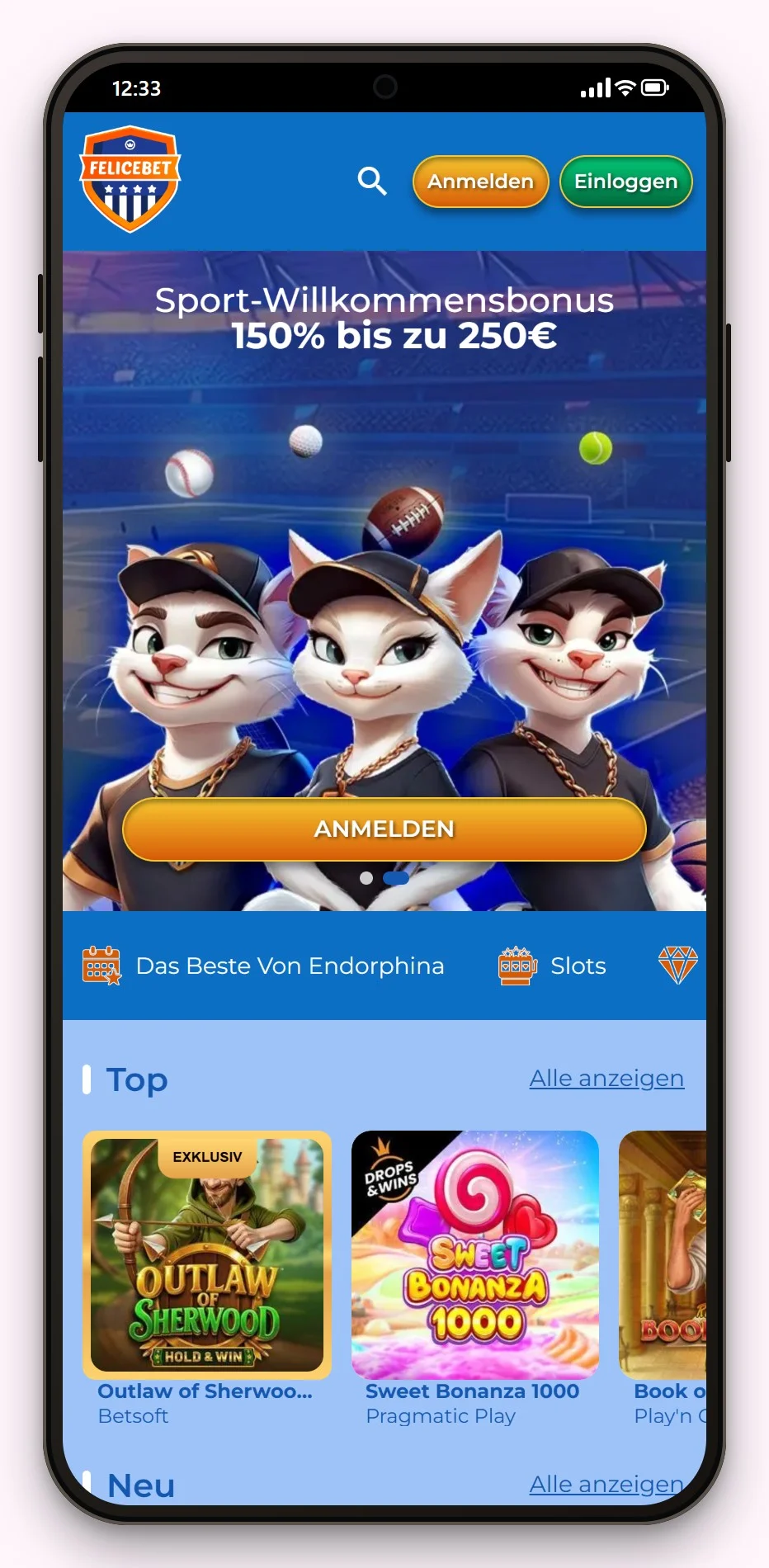Flexepin Online Casino: Felicebet mobile Ansicht