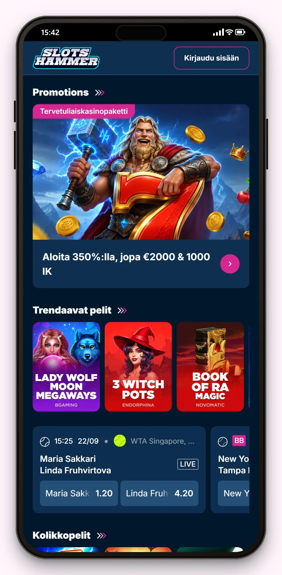 flexepin talletus: Slots Hammer mobiiliaula