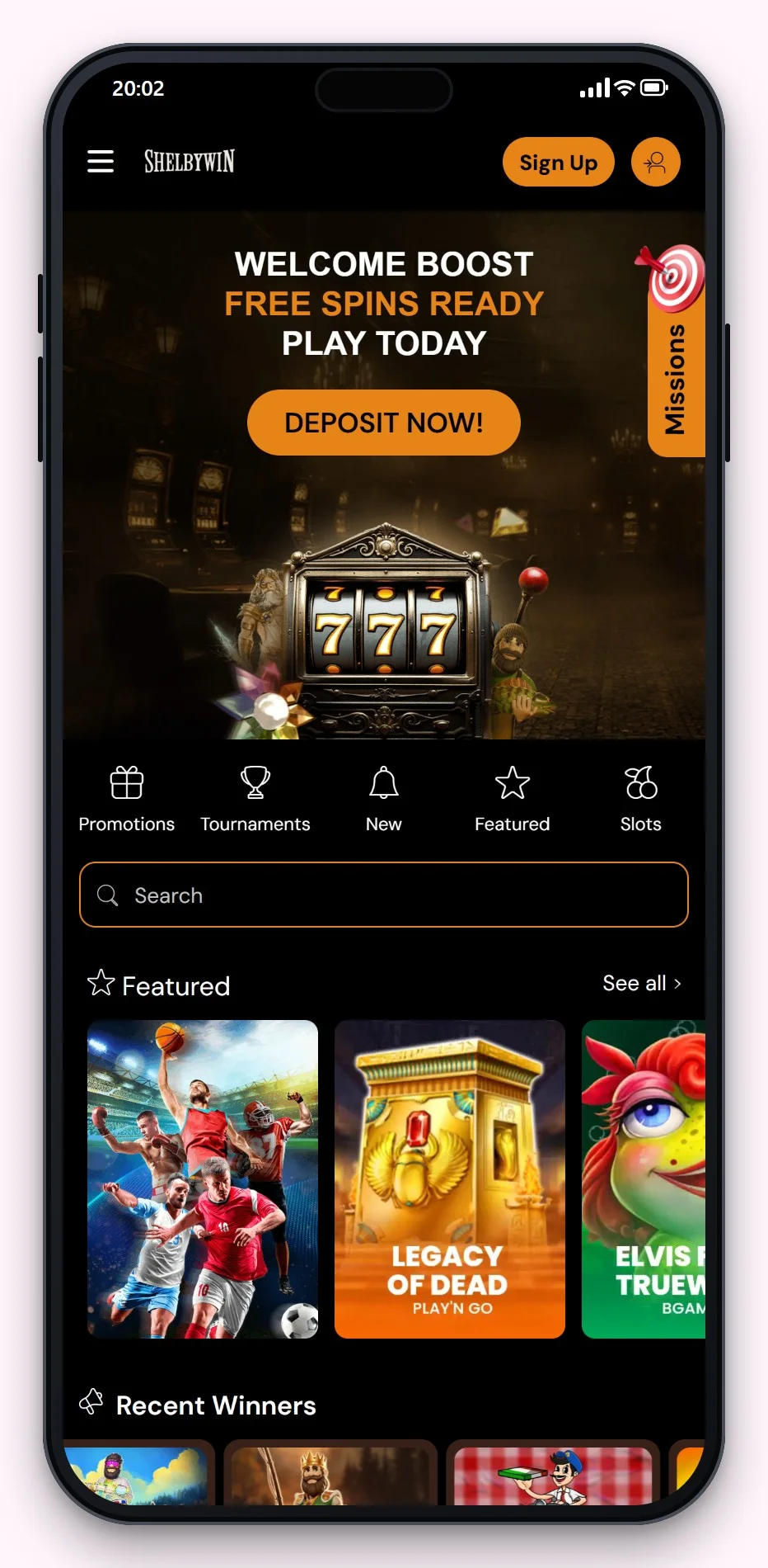 beste flexepin casino: ShelbyWin mobiele lobby
