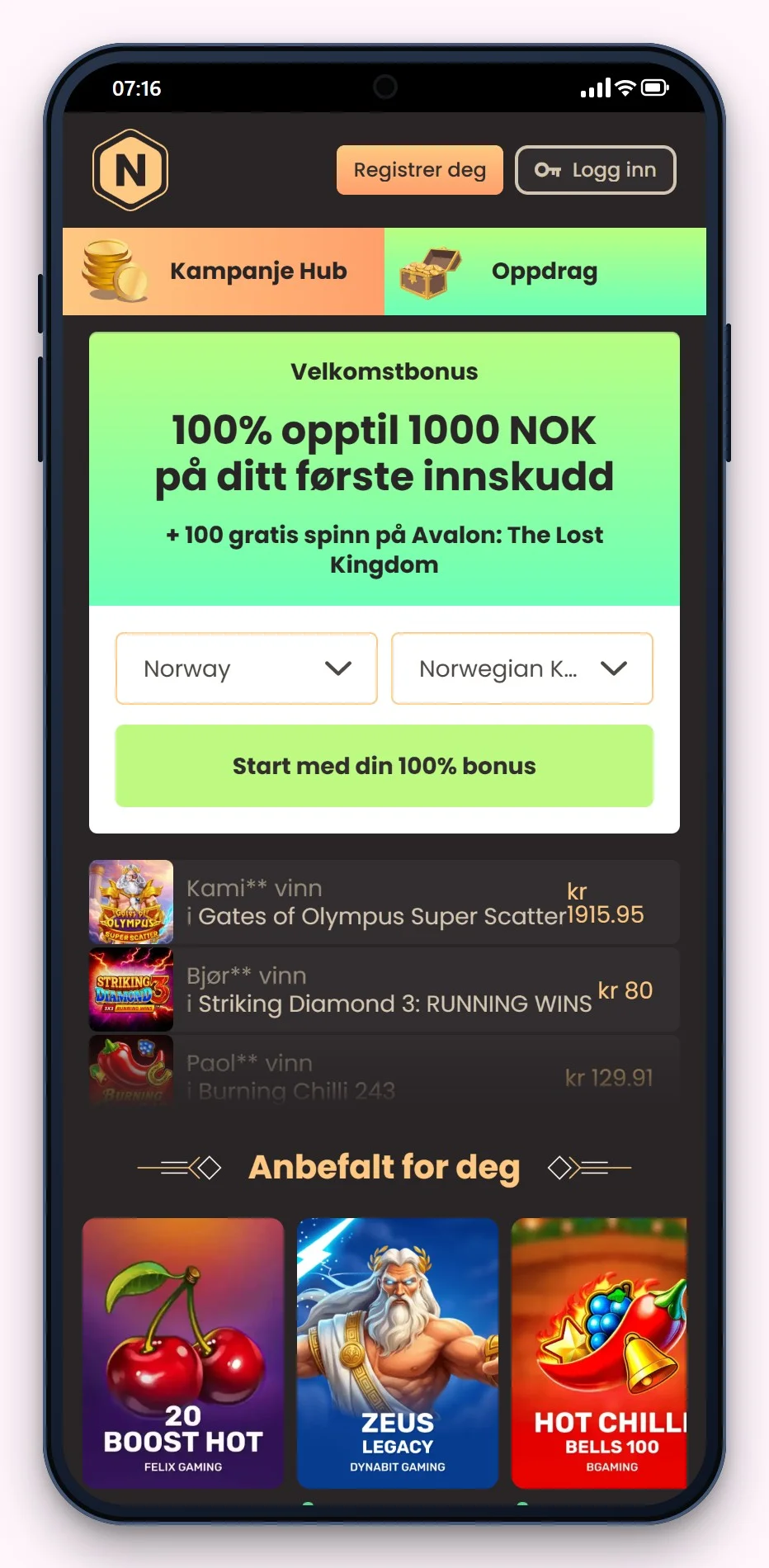 casino som godtar flexepin: National Casino mobil